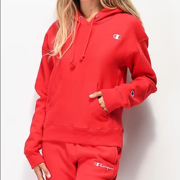 Red champion hoodie - Picture 4 of 4